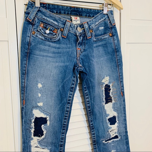 True Religion Denim - $398 True Religion Patchwork Distressed Jeans